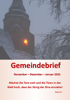 Gemeindebrief November - Dezember - Januar